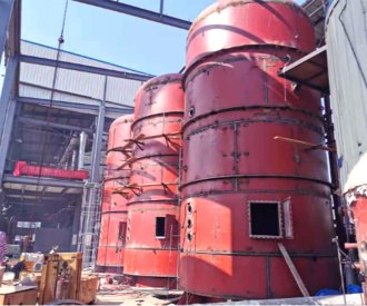 Installation of Mengpeng evaporation tank